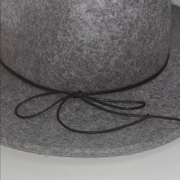 World Market Gray Women\'s 22” Inch Fedora Hat with black band main image 9
